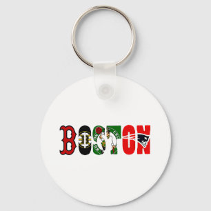Official Boston Sport Teams T-Shirt Key Ring