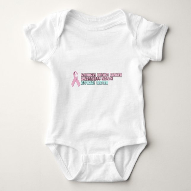 Official Breast Cancer Tester 2 Baby Bodysuit (Front)