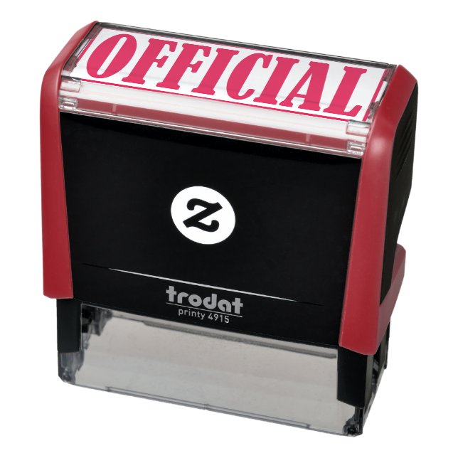 Official Business Office Framed Simple Word Self-inking Stamp (Product)