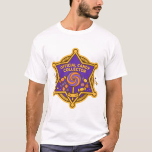 Official Candy Collector Halloween Badge Art T-Shirt