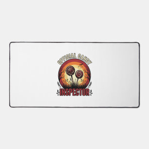 Official Candy Inspector Vintage Halloween Shirt D Desk Mat