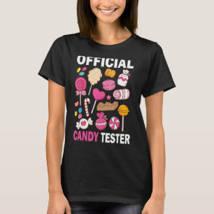 Official Candy Tester Cool Candy Lollipop Hallowee T-Shirt