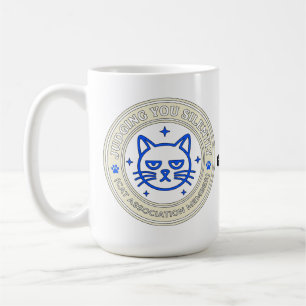 Official Cat Association Member Judging You Silen Coffee Mug