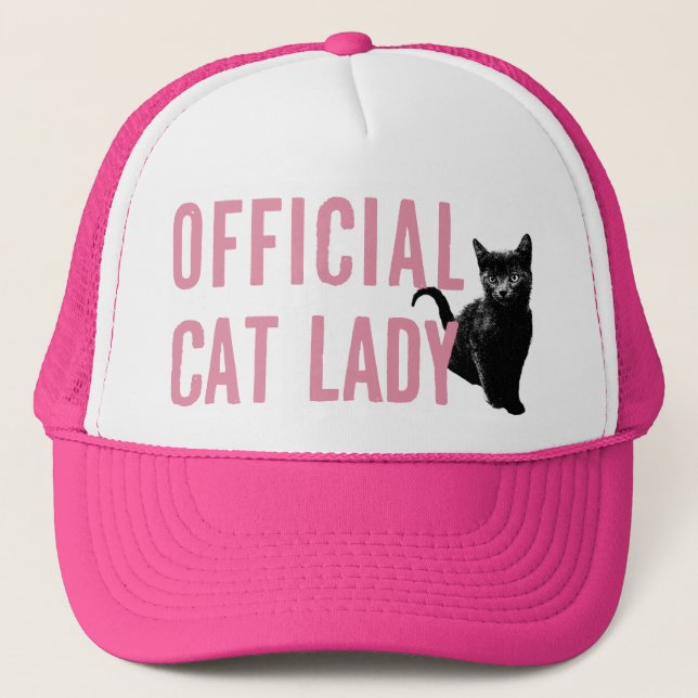 Official Cat Lady Hat Pink (Front)