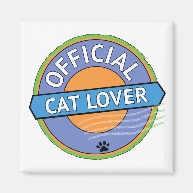 Official Cat Lover Magnet (Front)
