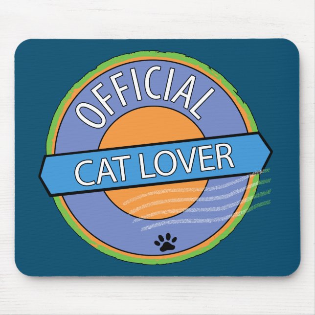 Official Cat Lover Mouse Pad (Front)