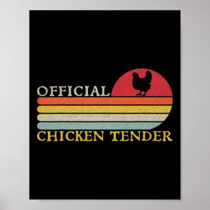 Official Chicken Tender Funny Food Chicken Farming Poster