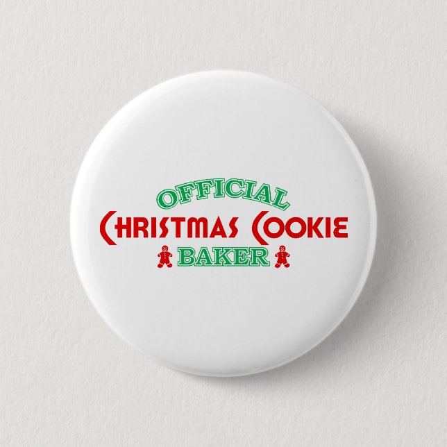 Official Christmas Cookie Baker 6 Cm Round Badge (Front)