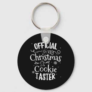 Official Christmas Cookie Button Baking Baker Holi Key Ring