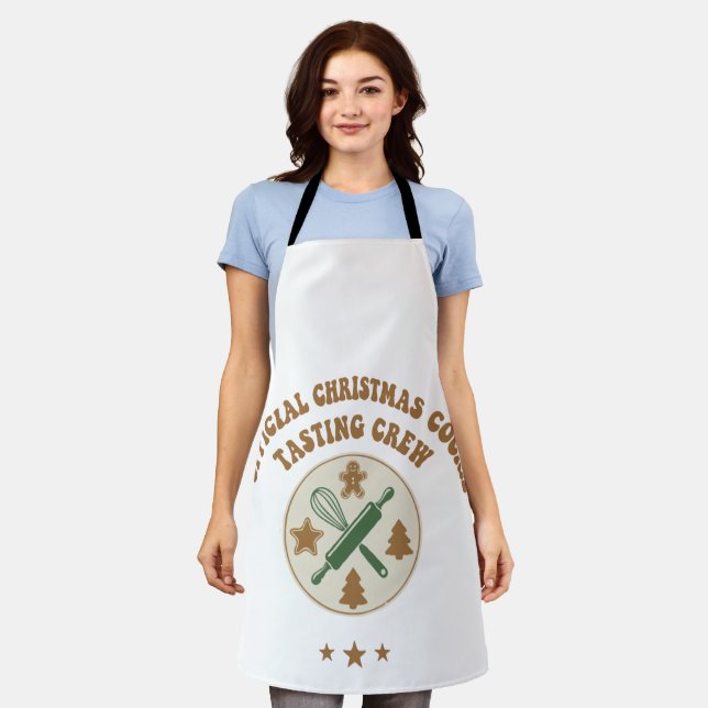 Official Christmas Cookie Tasting Crew Retro  Apron (Worn)