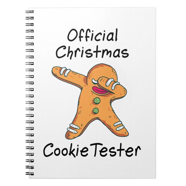 Official Christmas cookie tester Notebook (Front)