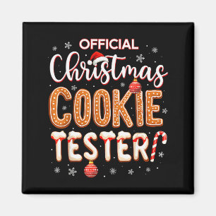 Official Christmas Cookie Tester Taster Baking Cre Magnet