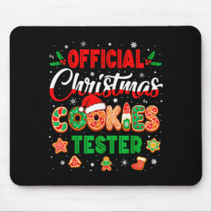 Official Christmas Cookie Tester Taster Baking Cre Mouse Pad