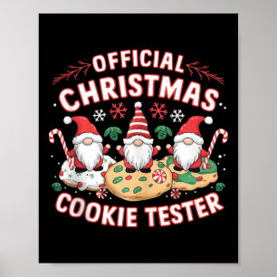 Official Christmas Cookie Tester Taster Baking Xma Poster