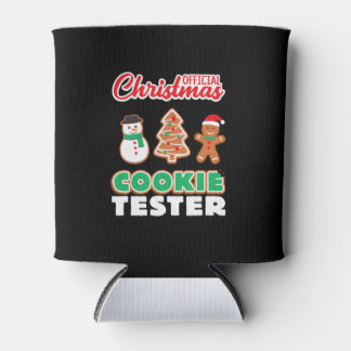 Official christmas cookie tester | xmas cute gift can cooler