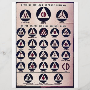 Official Civilian Defence Insignia Flyer
