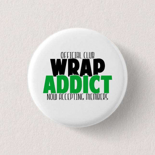 Official Club - Wrap Addict 3 Cm Round Badge (Front)