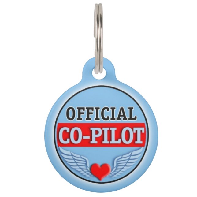 Official Co-Pilot Pet ID Tag (Front)