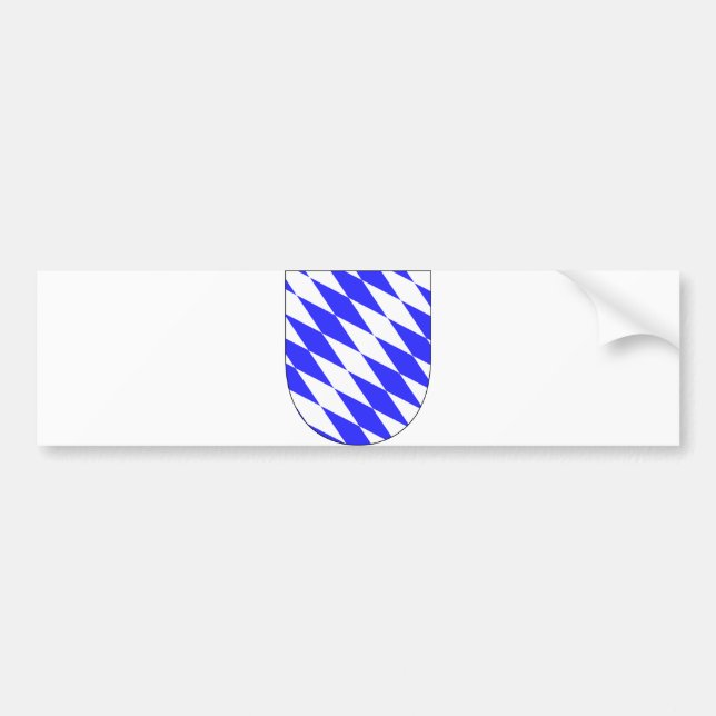 Official Coat of Arms Bavaria Germany Symbol Bumper Sticker (Front)