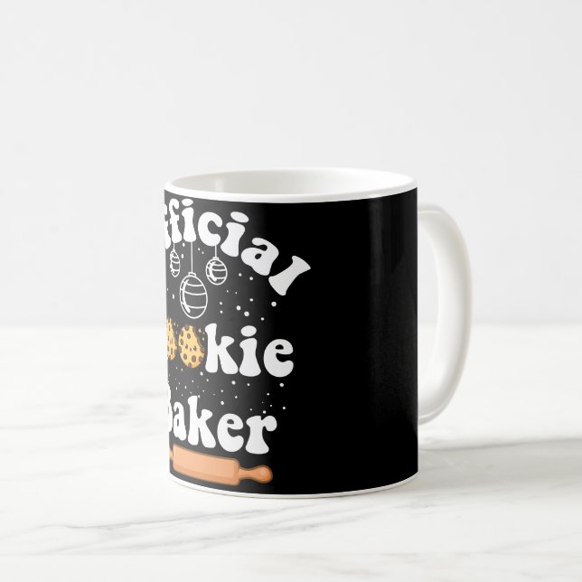 Official Cookie Baker Cookie Lovers Christmas Coffee Mug (Front Right)