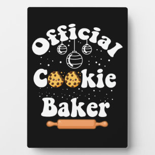 Official Cookie Baker Cookie Lovers Christmas Plaque