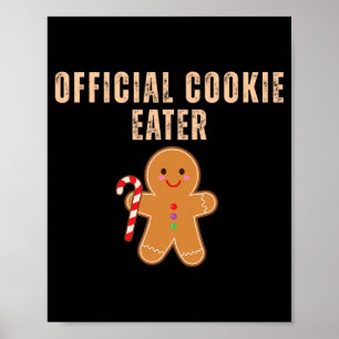 Official Cookie Eater Funny Christmas Couples Matc Poster
