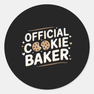 Official Cookie Ker Christmas Costume Mum Xmas Classic Round Sticker