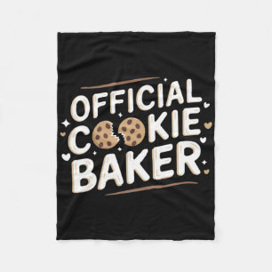 Official Cookie Ker Christmas Costume Mum Xmas  Fleece Blanket