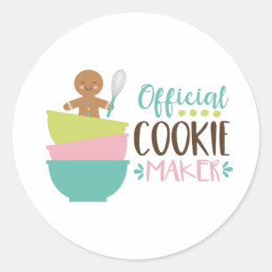 Official Cookie Maker Classic Round Sticker