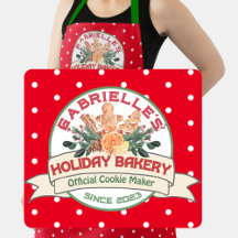 Official Cookie Maker Personalised Christmas Apron