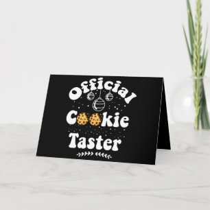 Official Cookie Taster Cookie Lovers Christmas Card