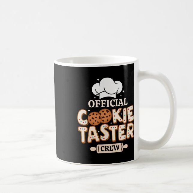Official Cookie Taster Crew Funny Byking Team Fami Coffee Mug (Right)