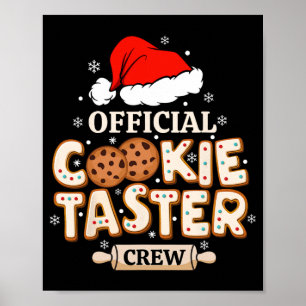 Official Cookie Taster Crew, Funny Christmas King Poster
