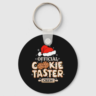 Official Cookie Taster Crew Merry Christmas Family Key Ring