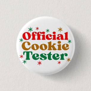 OFFICIAL COOKIE TESTER 3 CM ROUND BADGE