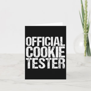 Official Cookie Tester Christmas King  Card