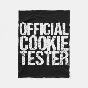 Official Cookie Tester Christmas King Fleece Blanket