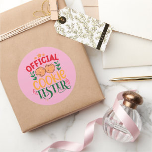 Official Cookie Tester Classic Round Sticker