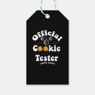 Official Cookie Tester Cookie Lovers Christmas Gift Tags