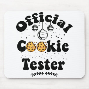 Official Cookie Tester Cookie Lovers Christmas Mouse Pad