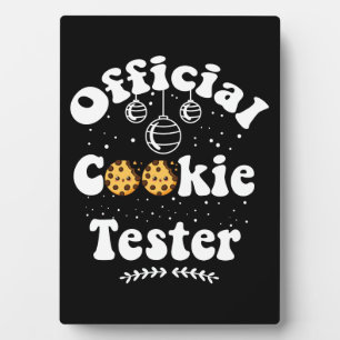 Official Cookie Tester Cookie Lovers Christmas Plaque