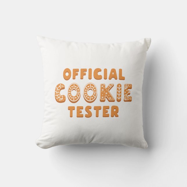 Official Cookie Tester Cushion (Front)
