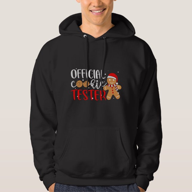 Official Cookie Tester Gingerbread Man Christmas P Hoodie (Front)