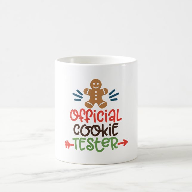 Official Cookie Tester Mug – Fun Holiday Mug (Center)