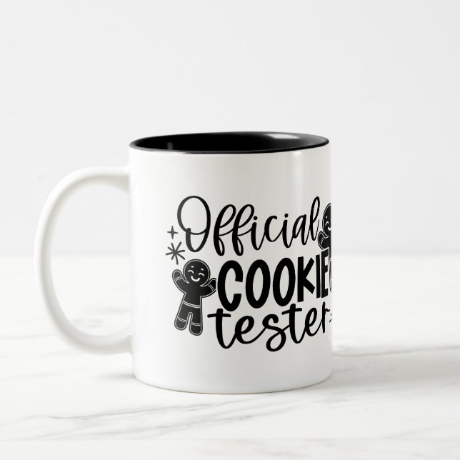 Official Cookie Tester Two-Tone Coffee Mug (Left)