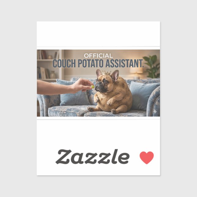 Official Couch Potato French Bulldog Cute Funny Do (Sheet)