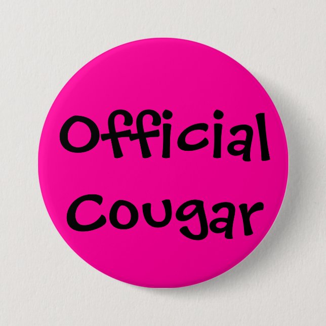 Official Cougar 7.5 Cm Round Badge (Front)