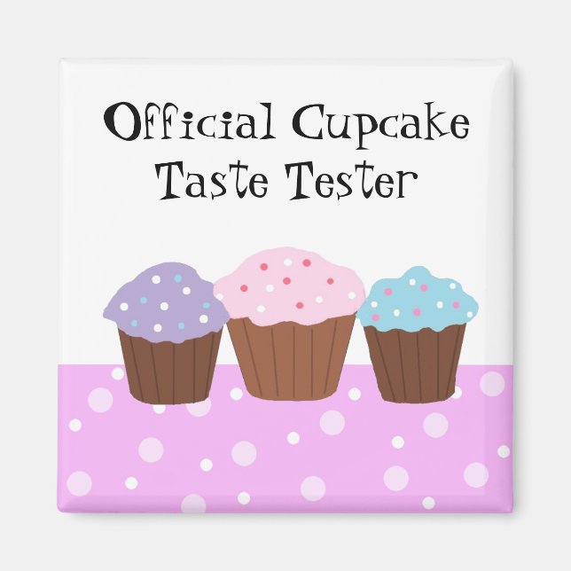 Official Cupcake Connoisseur  Magnet (Front)