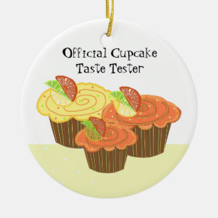 Official Cupcake Taste Tester Ceramic Tree Decoration