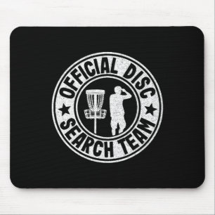 Official Disc Search Team Logo Frisbee Golf Funny Mouse Pad